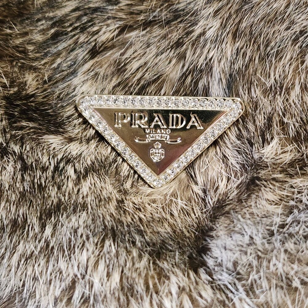 Bling Prada Brooch Pin